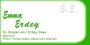 emma erdey business card